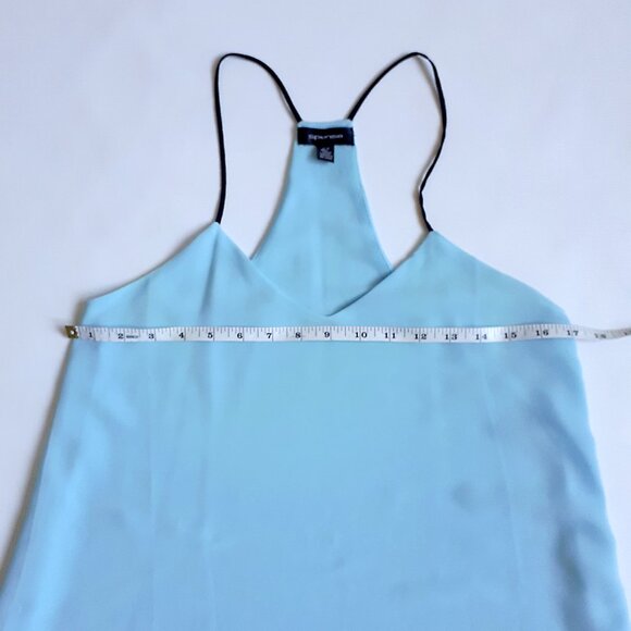 SPENSE Racerback Tank Top with Contrasting Straps in Sky Blue - Picture 7 of 11